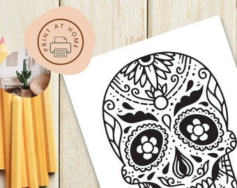 Día de Muertos Día de los Muertos Day of the Dead Coloring Sheets Book Pack Pages