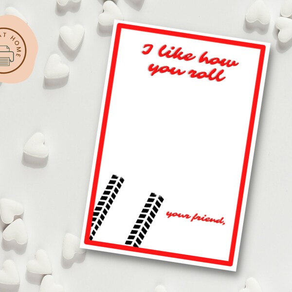 Hot Wheels Valentine Printable Etsy