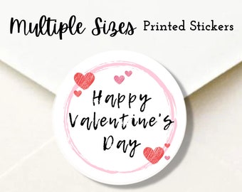 A5, Valentine Envelope Seal Stickers, Happy Valentine's Day Envelope Seal, Valentine's Day Sticker Labels, Valentin Favor Stickers