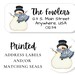 A12, Snowman Address Labels, Snowman Envelope Seal, Christmas Snowman ...