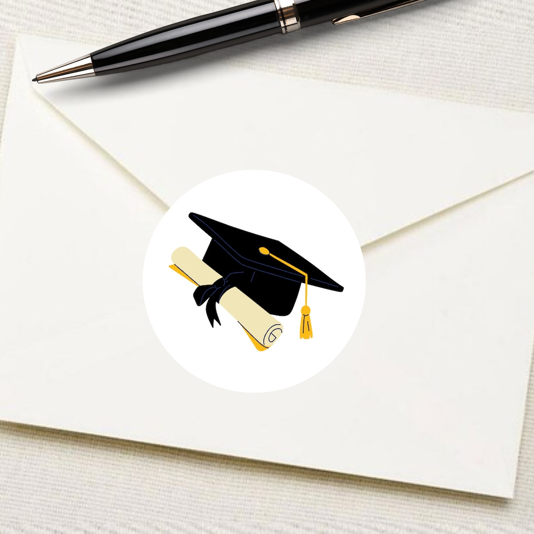 S04, Graduation Envelope Seal Stickers, Envelope Seal Graduation