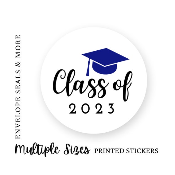 K59, Class of 2023 Envelope Seal Stickers, Graduation Stickers for  Envelopes, Stickers for Bags, Graduation Invitation Envelope Seal