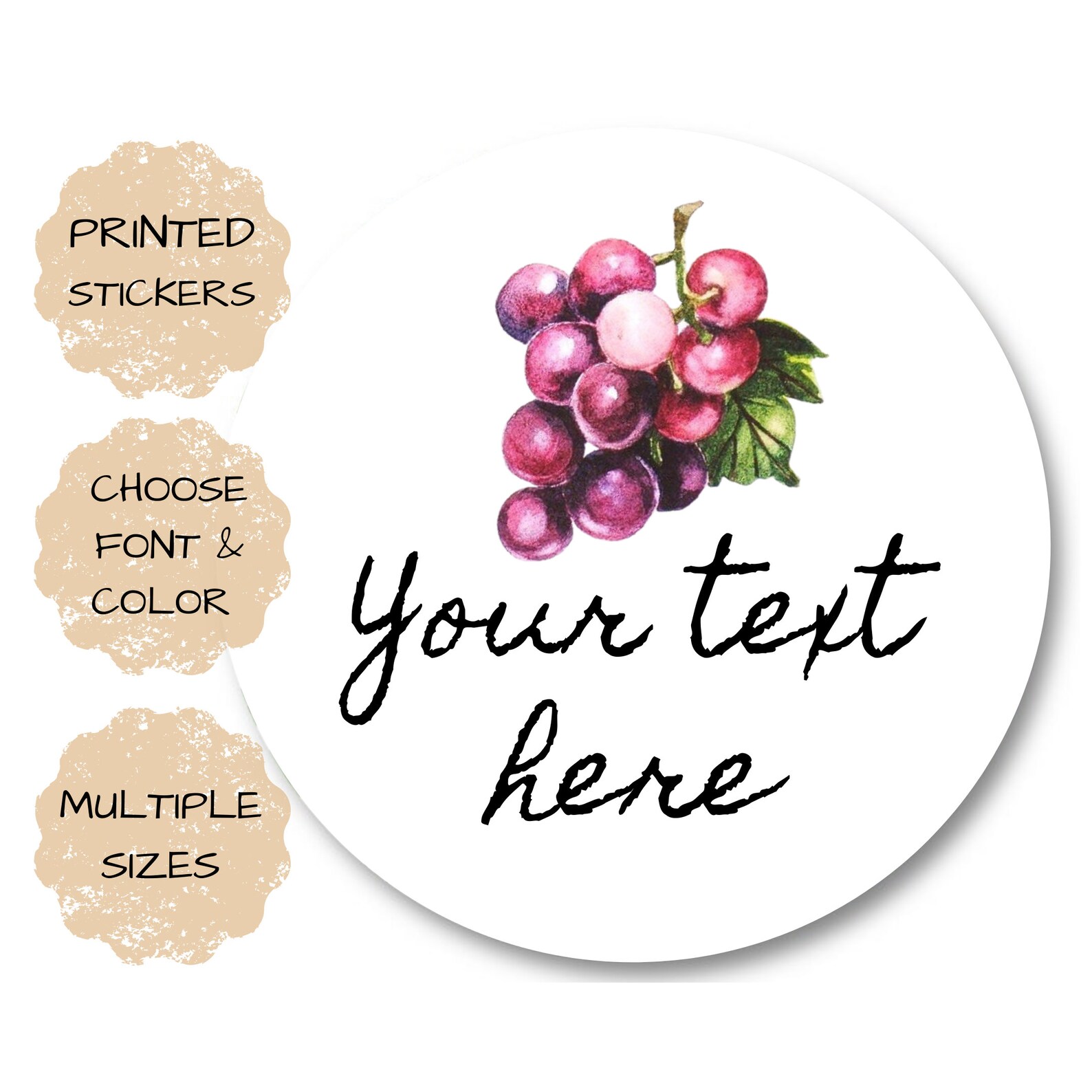 Grape Jelly labels Canning Jar Labels Canning labels for Etsy