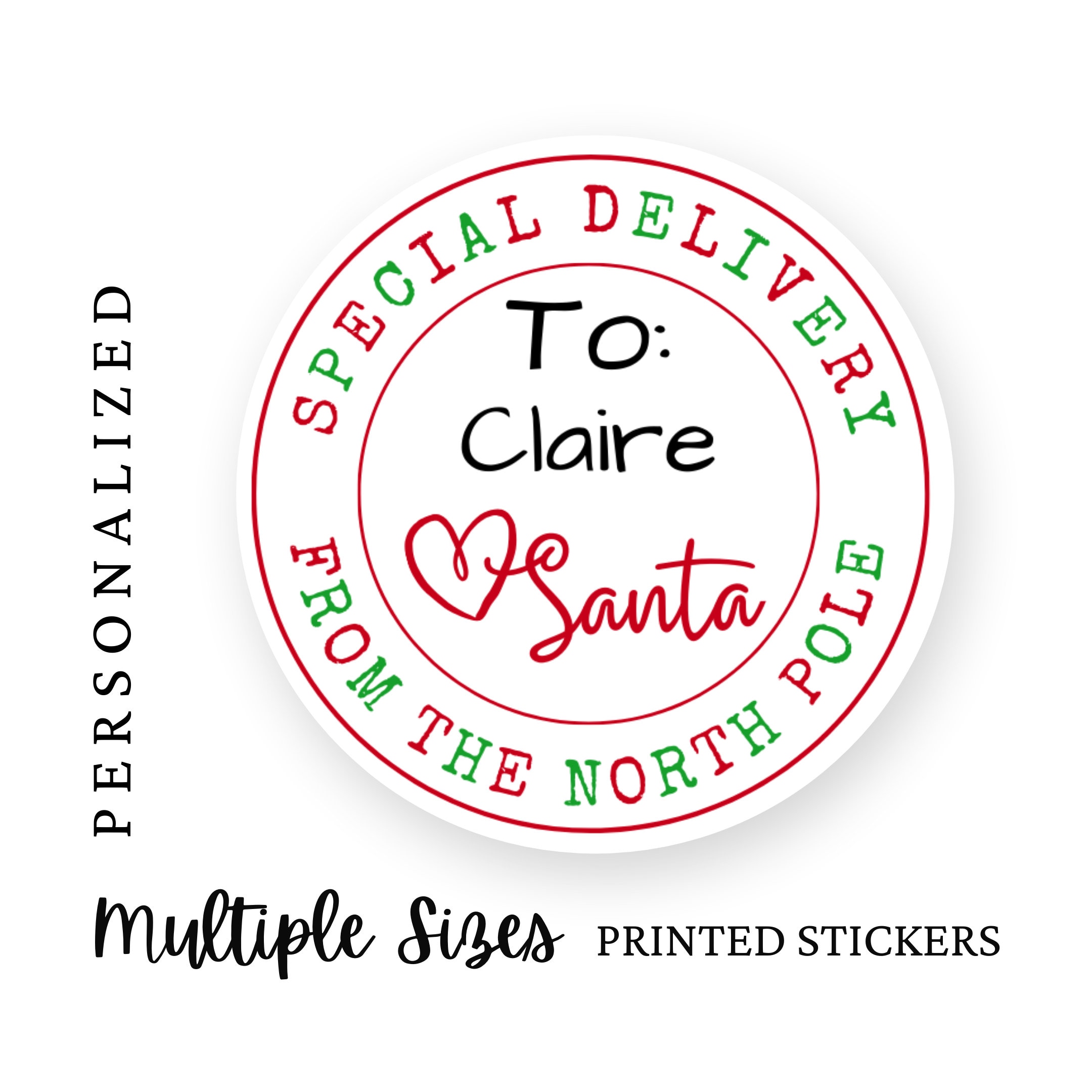 Name Tags Christmas Stickers Seals Labels In Sheets Large - Temu