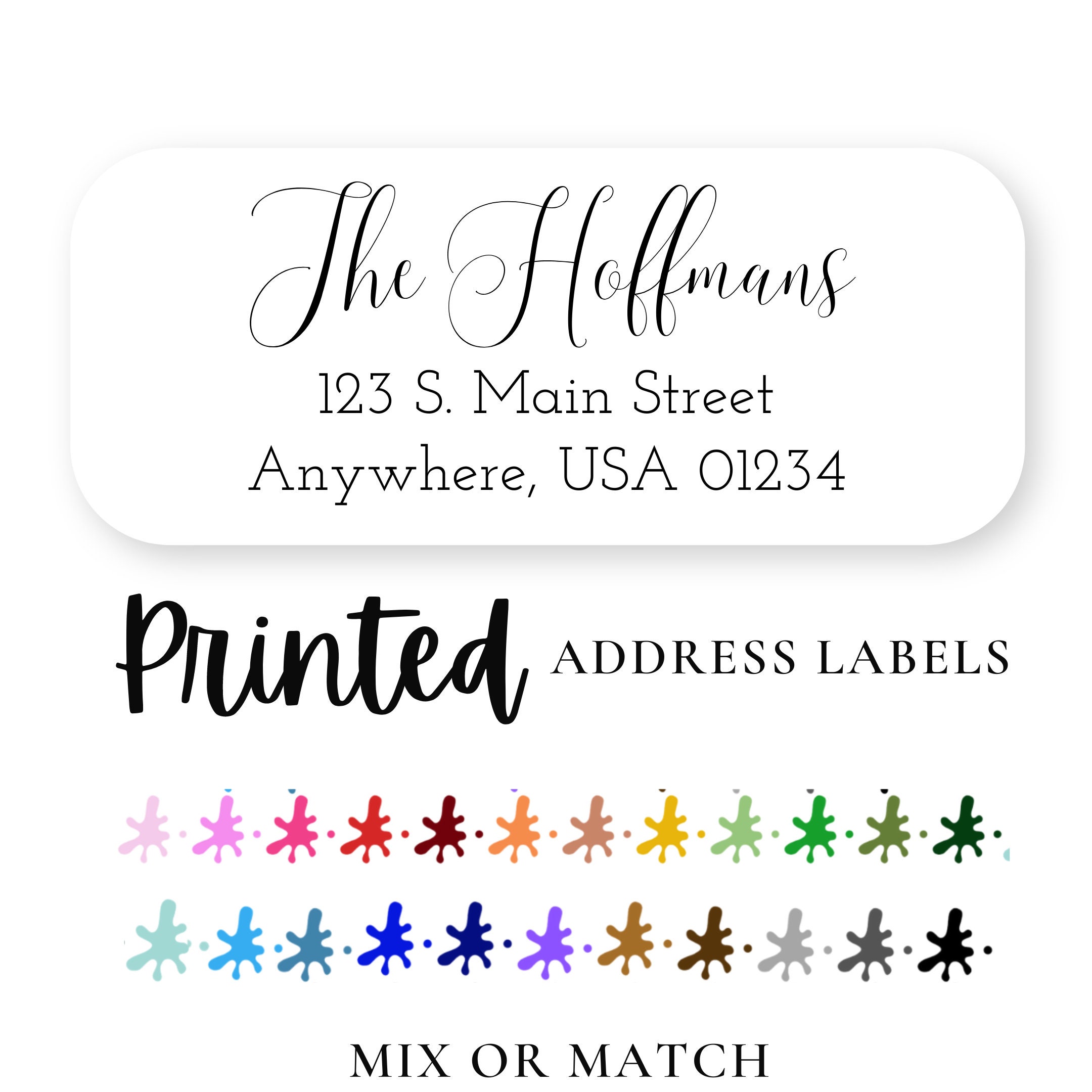 Printable Envelope Address Labels, Editable Wedding Address Label Template,  Printable Wedding Envelope Labels, Download, Wedding DIY, AD01 