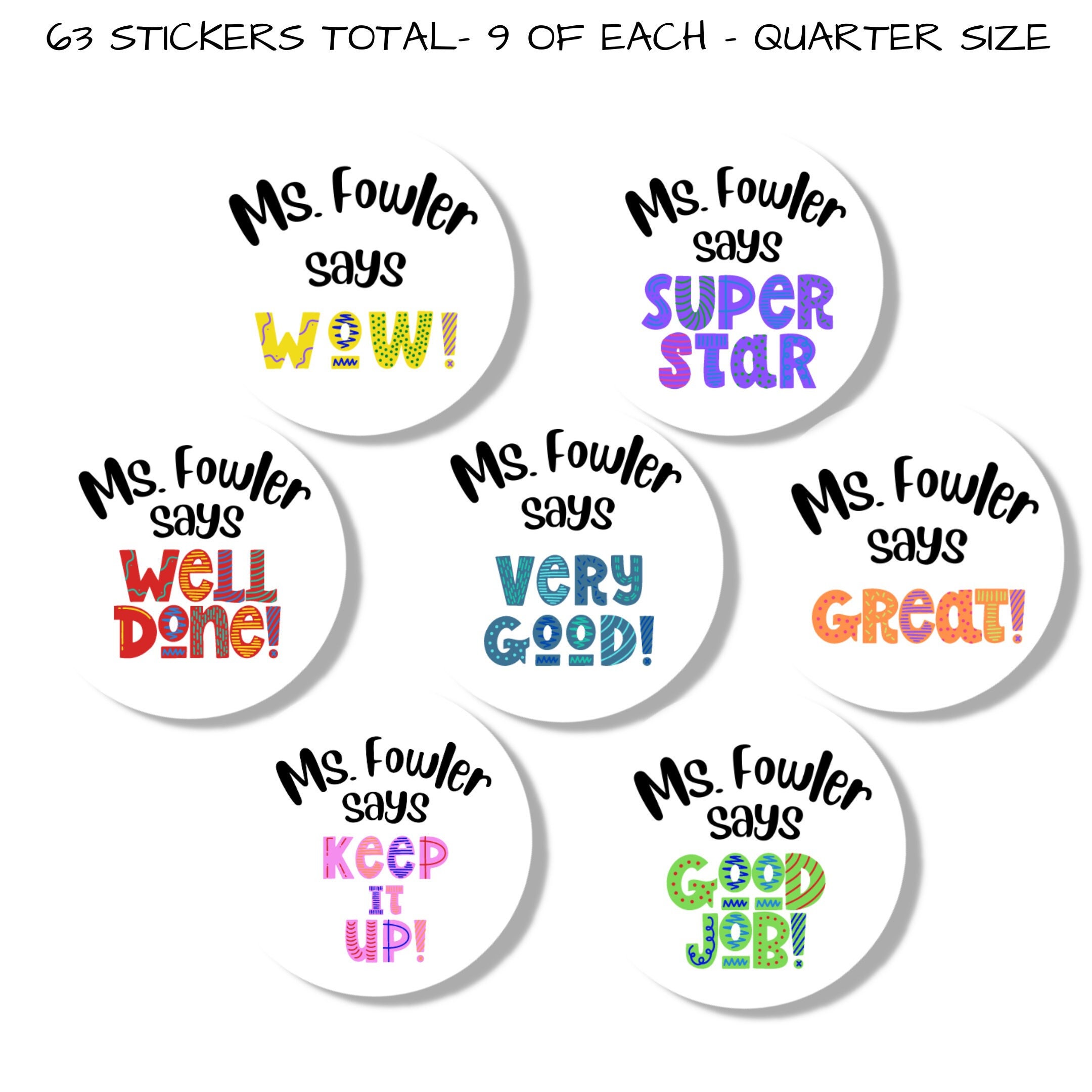 Best Teacher Sticker — give with joy