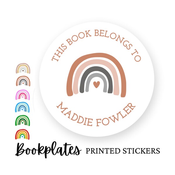 Personalized Bookplates Children Etsy