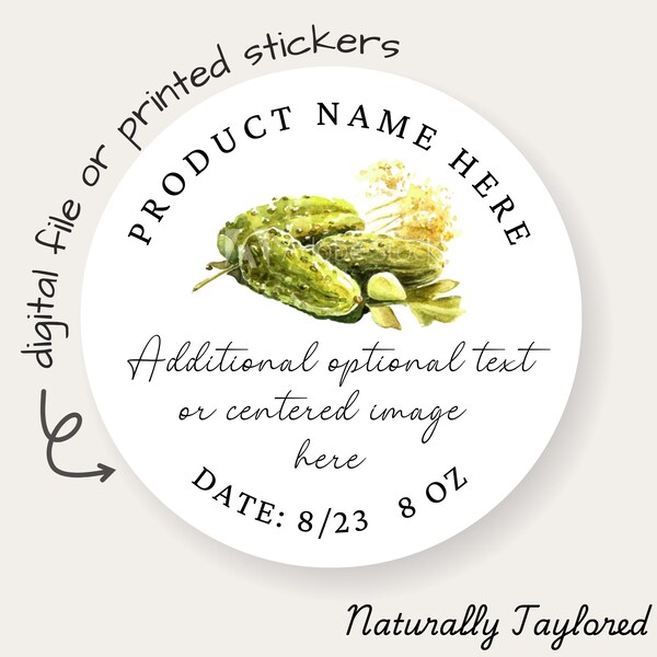 Digital Canning Jar Labels Etsy