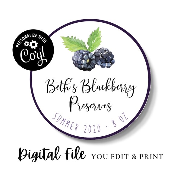 Mason Jar Lid Label Etsy