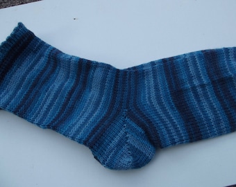 Hand Cranked and Hand Finished Socks Blues
