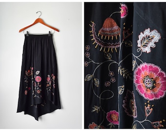 Vintage bead-embroidered skirt | XS/S