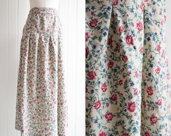 pleated floral skirt | 30-34w