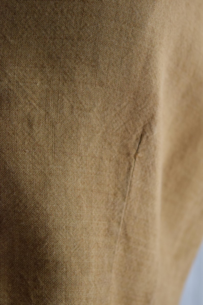 camel linen sleeveless blouse sm