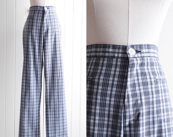 high waist plaid trousers | 31w