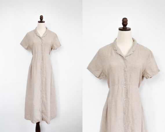 april cornell natural linen dress | m