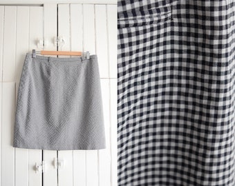 gingham mini skirt | 32w