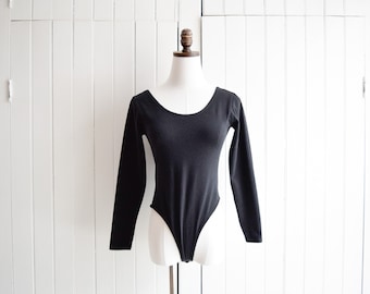 scoop neck cotton bodysuit | s/m