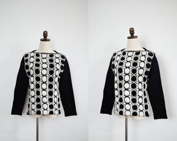 crochet wool sweater | s