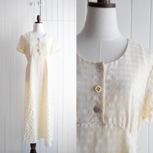 yellow gingham market dress | m/l