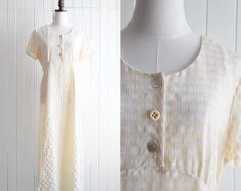 yellow gingham market dress | m/l