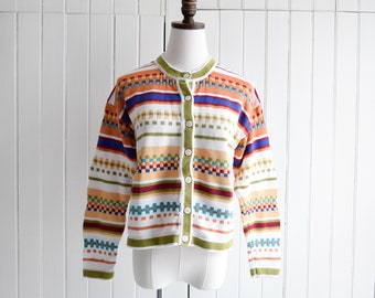 colourful geometric cardigan | s/m