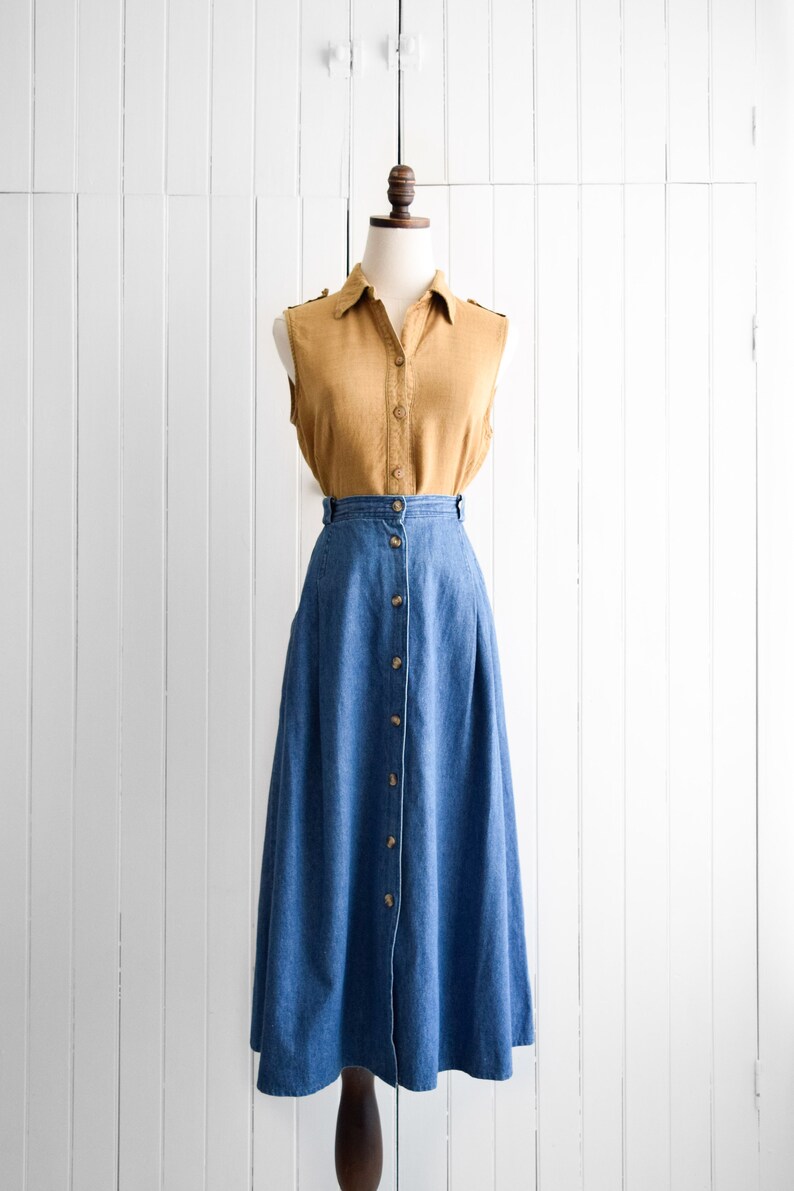 camel linen sleeveless blouse sm