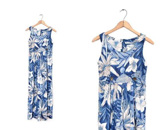 Vintage Hawaiian print jumpsuit | XS