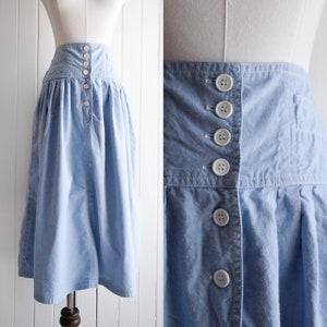 chambray circle skirt | 27-28w