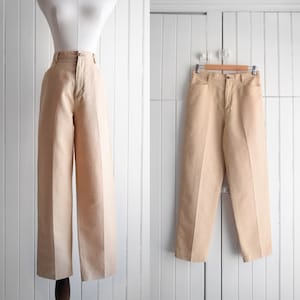 liz claiborne linen-cotton trousers | 27w