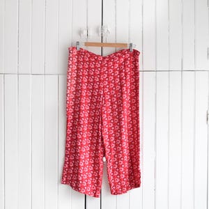 vtg flower print capris | 32w