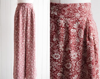 laura ashley wide leg floral pants | m/l