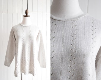 oatmeal knit pullover | s/m