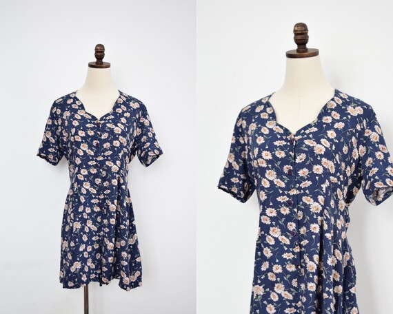 daisy print romper | m