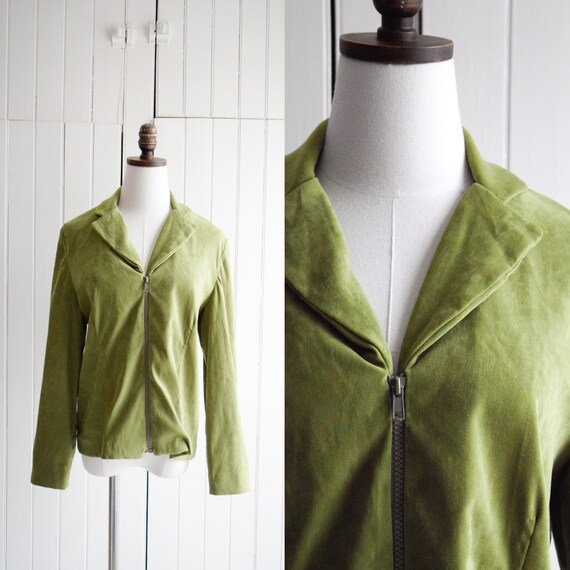 matcha green handmade jacket | s/m - image 1