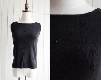 embroidered knit tank top | s/m
