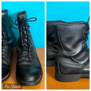 Galls Men’s Size 10.5W 8” High Gloss Lace-Up Duty Parade Boots Academy Ready New 1980s Combat Boots Mens 10 - Etsy main image 3