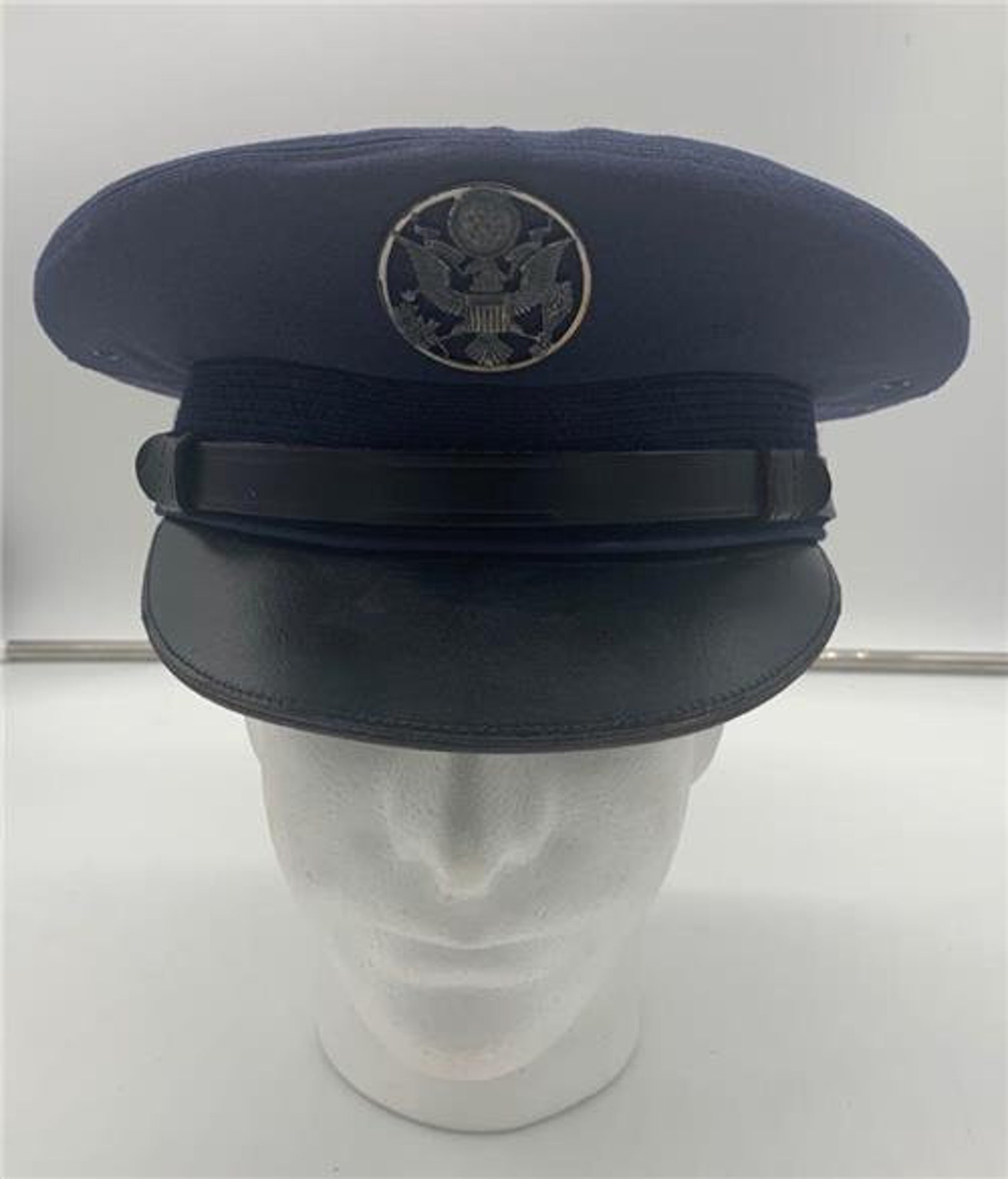 U S Airforce Peaked Officers Cap sz 7 1/8 Vintage 1960's | Etsy