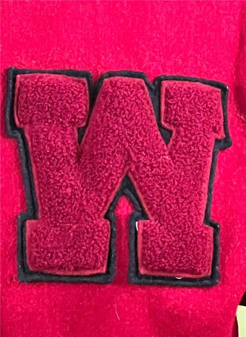 Vtg 50's Lasley Knitting Co. Letterman Womens Jacket Sz 36 Wool