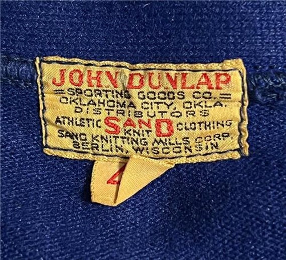 Vtg John Dunlap S an D  Letterman Sweater sz 40 1… - image 7