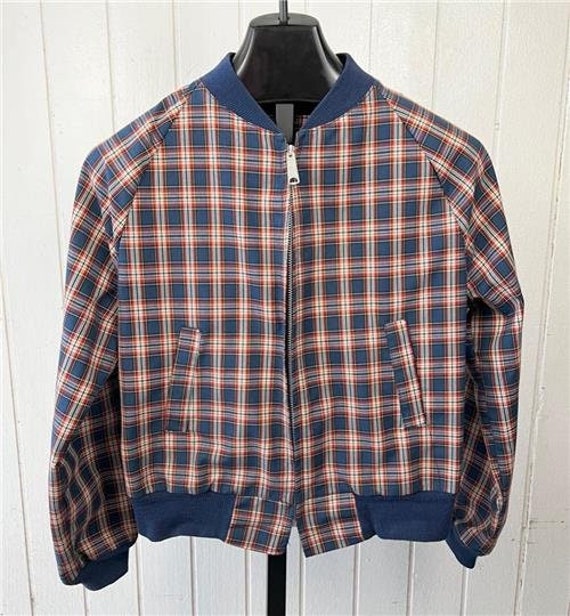 Landlubber Plaid Jacket sz Med1970's Vtg Gasoline… - image 1