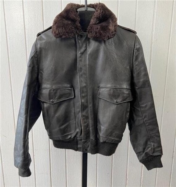 Vtg 1960 SCHOTT IS-674-MS G-1 Leather Bomber Fligh