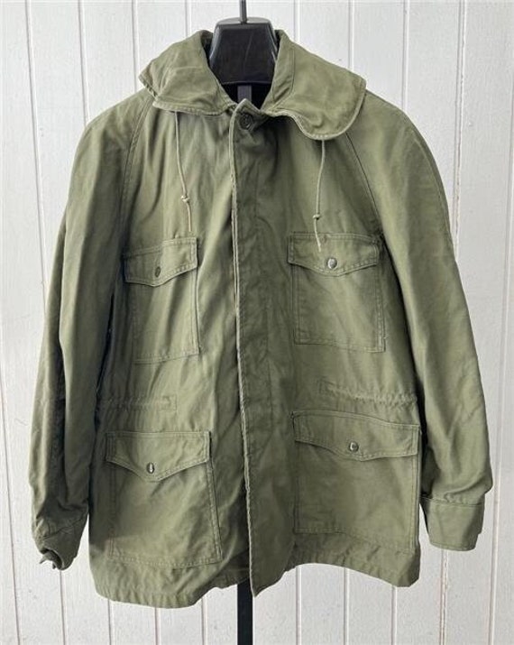 Army Field Coat Jacket sz Large Vietnam War Era A… - image 2