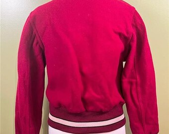 Vtg 50's Lasley Knitting Co. Letterman Womens Jacket Sz 36 Wool