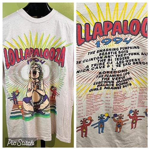 1994 Lollapalooza - Etsy 1994 Lollapalooza - Etsy