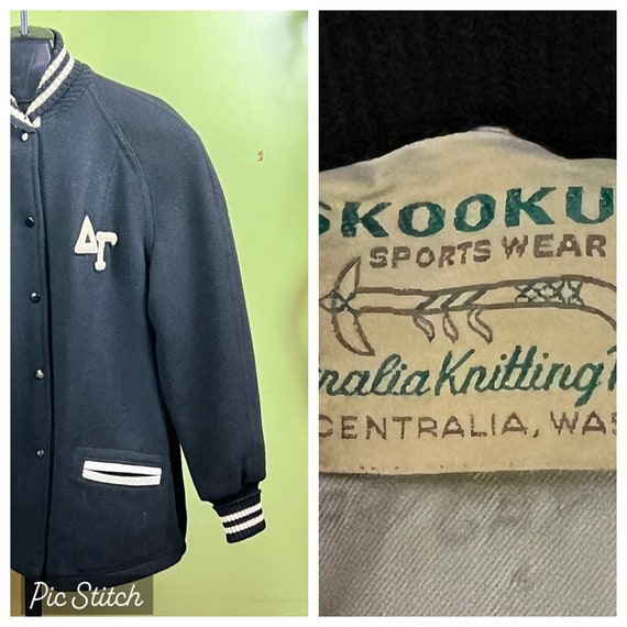ジャケット・アウター Skookum NO COLLAR LONG COAT 38 SKOOKUM Car Coat sz 38 / M Black Jacket 60's Clicker Vtg