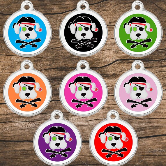 pirate dog tag