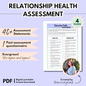 Relationship Health Assessment | Healthy vs Unhealthy relationship questionnaire for couples | theMRSingLink LLC