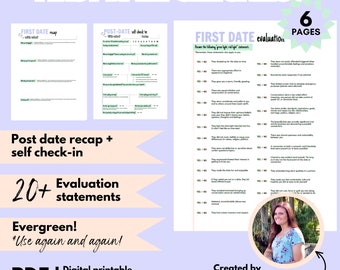 First Date Checklist, A dating guide to finding the right partner, Post date evaluation + self check-in