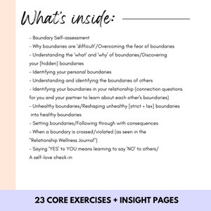 How to set healthy boundaries, Say 'YES' more to YOU, Self-help workbook journal for adults on life, self-love, relationships, and marriage image 2