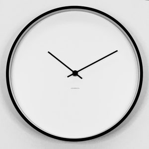 MODERN WALL CLOCK Silent Wall Clock, Minimalist Clock, Modern Wall Decor, B&W Wall Clock, Contemporary Wall Clock, Mid-Century Wall Clock